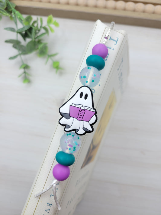 Purple Ghost Bookmark