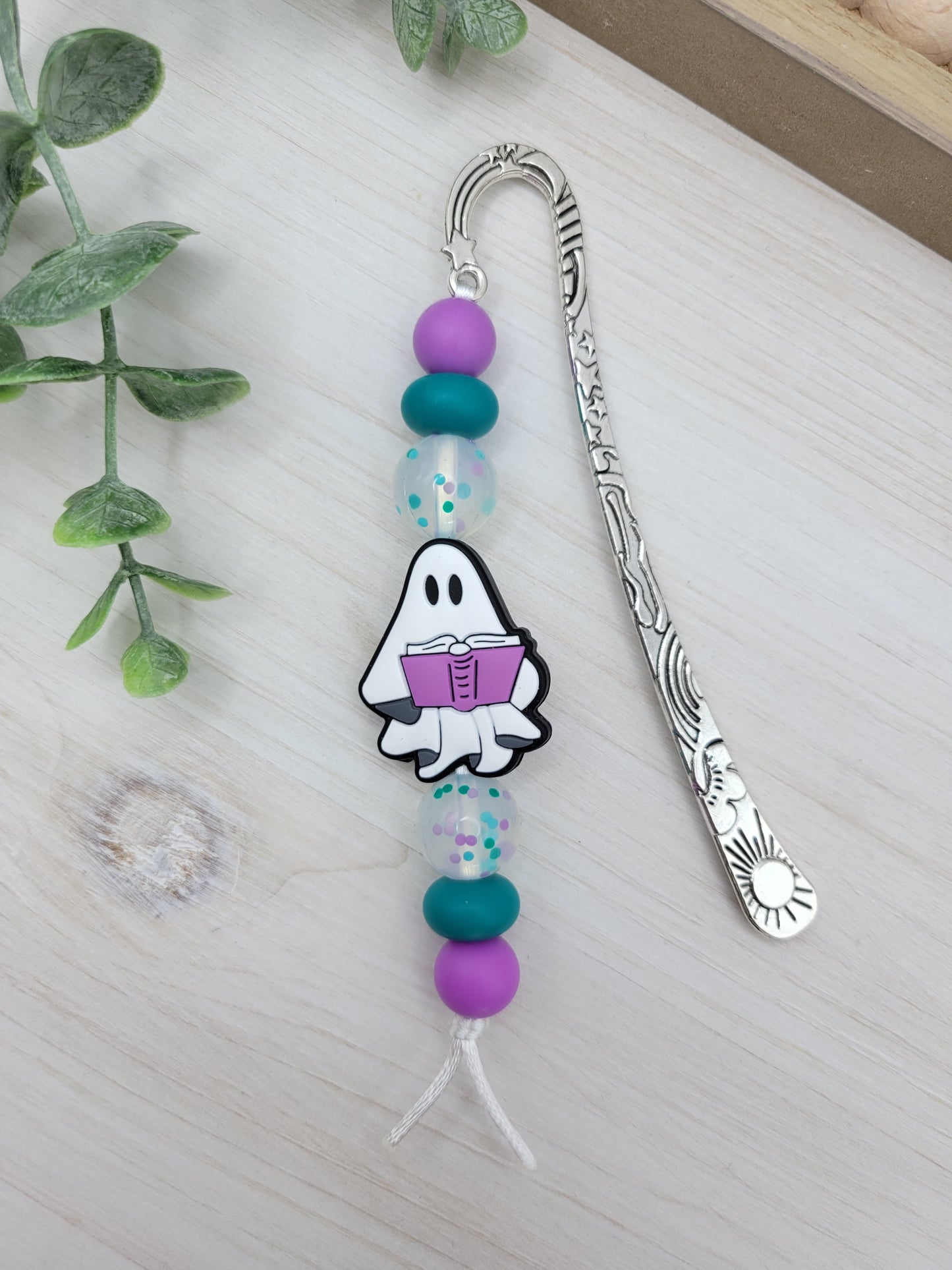 Purple Ghost Bookmark
