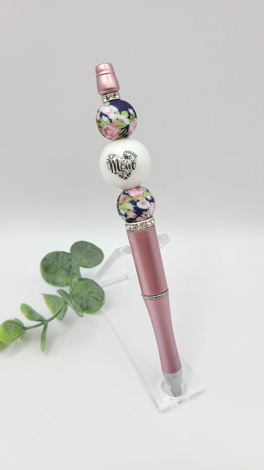 Pink Floral Mom Pen