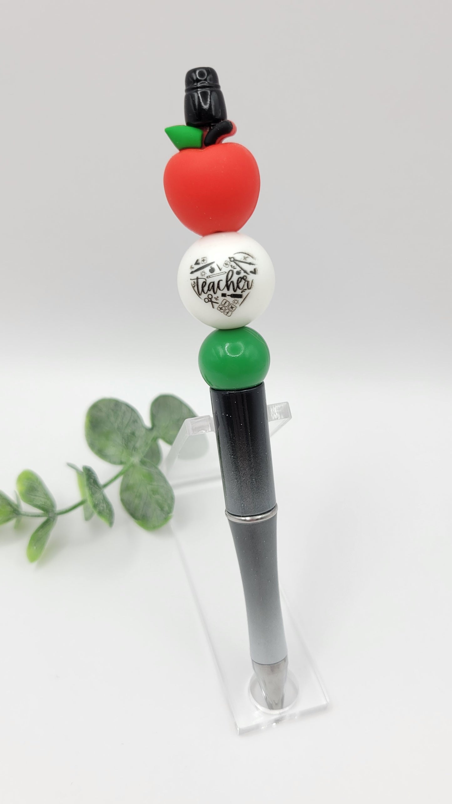 Red Apple Teacher Pen