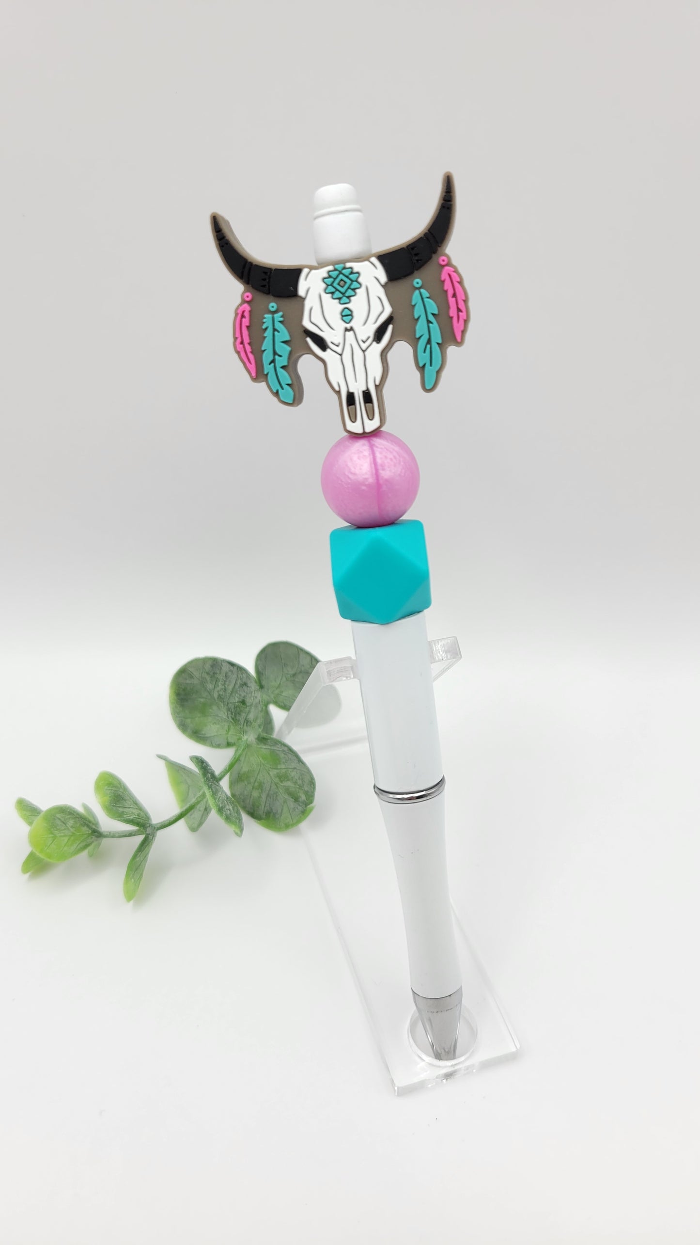 Boho Bull Skull Pen