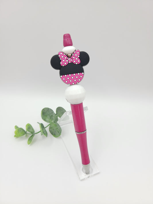 Pink Mouse Ears Pen