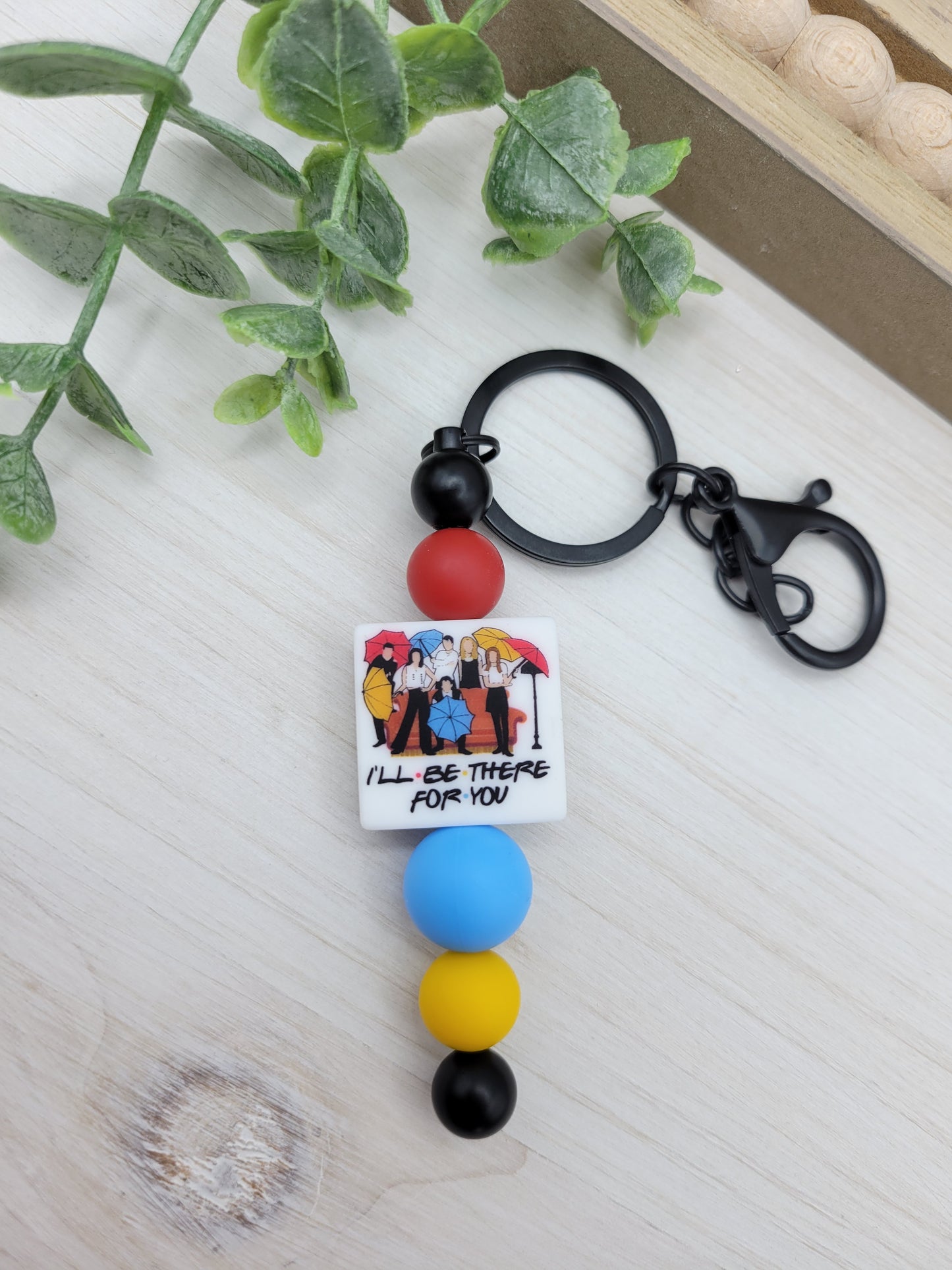 Friends Barbell Keychain