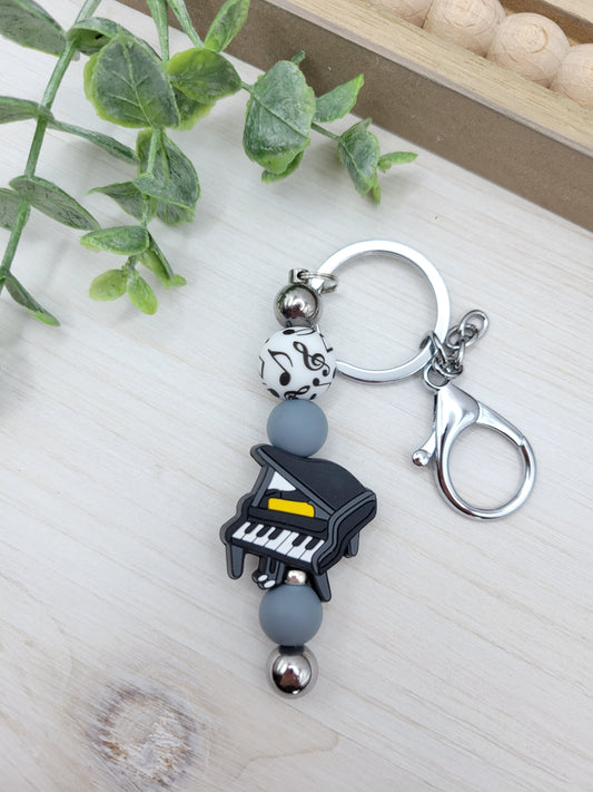 Piano Barbell Keychain