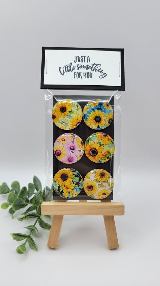 Colorful Sunflower Magnets