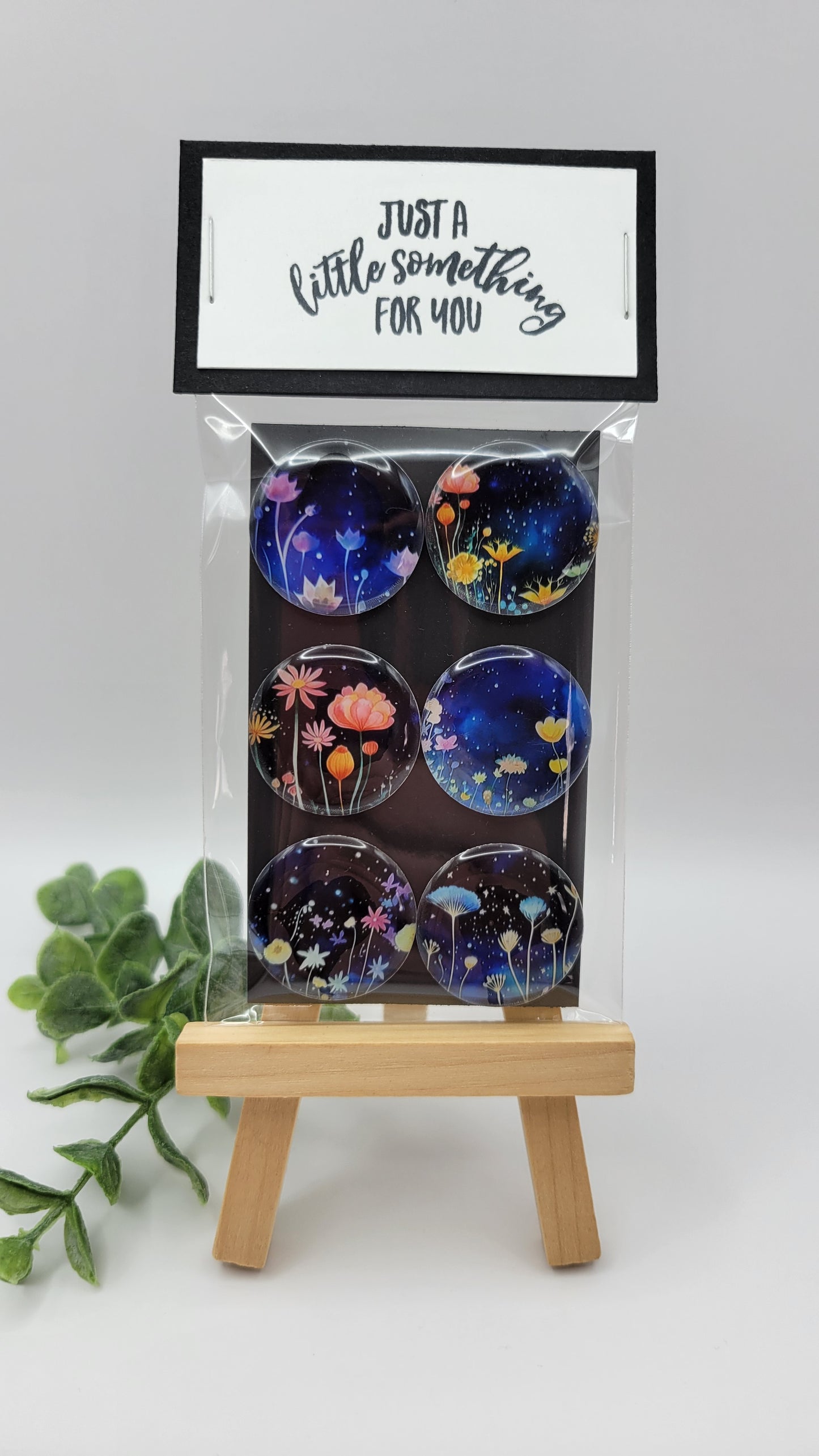 Midnight Flowers Magnets