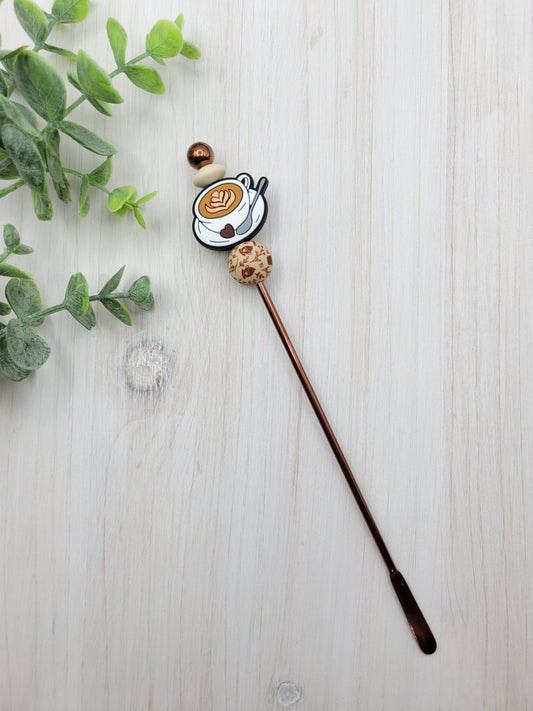 Latte Mug Drink Stir Stick