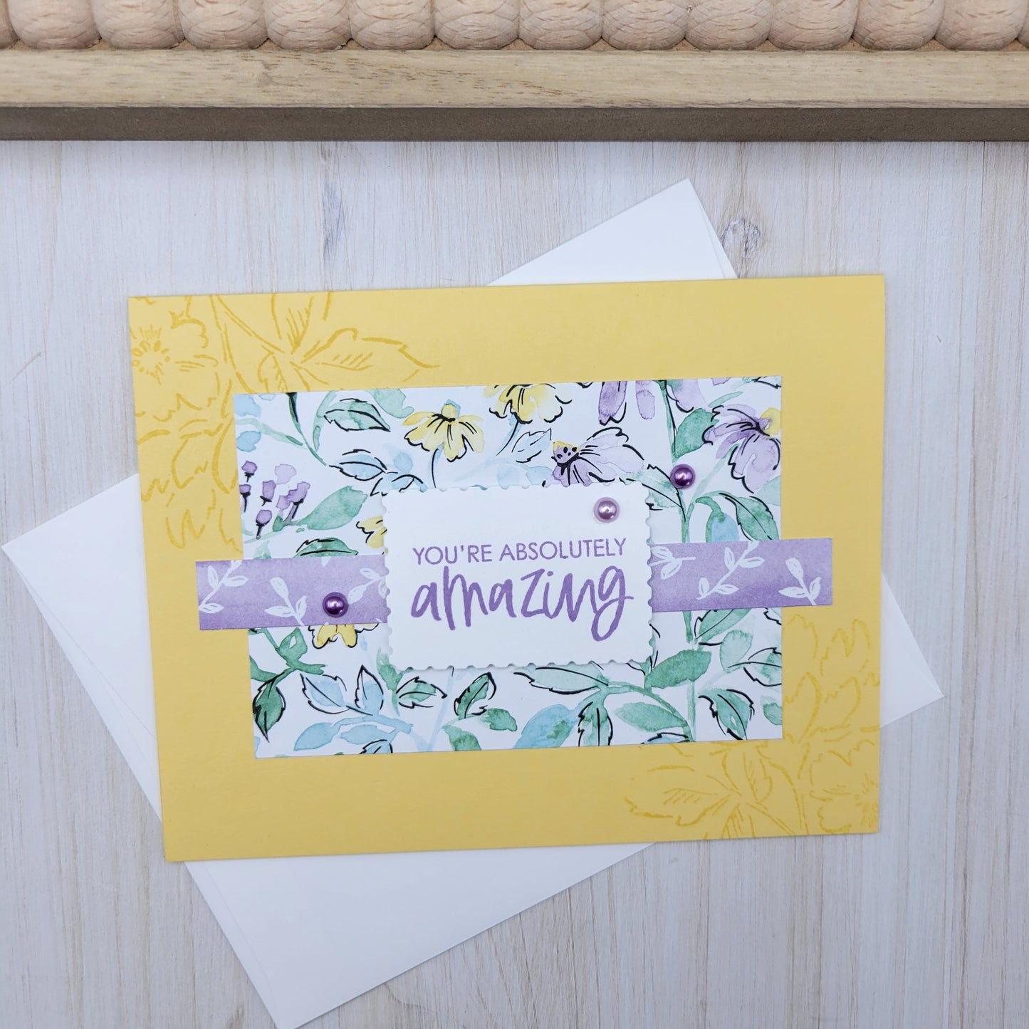 Yellow Floral Mother's Day Greeting Card
