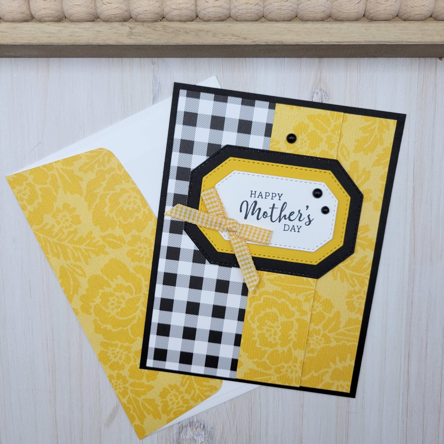 Checkered Mother's Day Greeting Cards