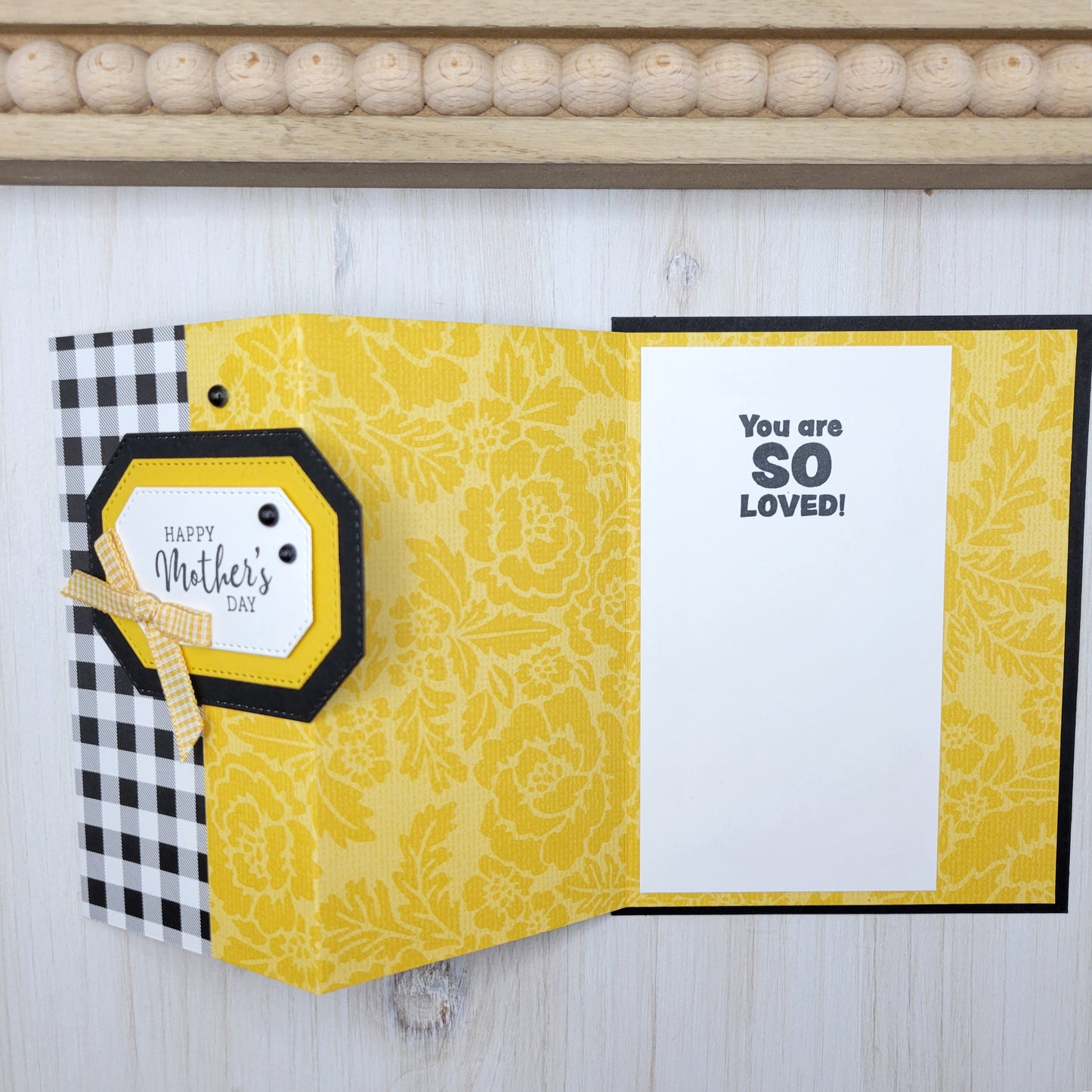 Checkered Mother's Day Greeting Cards
