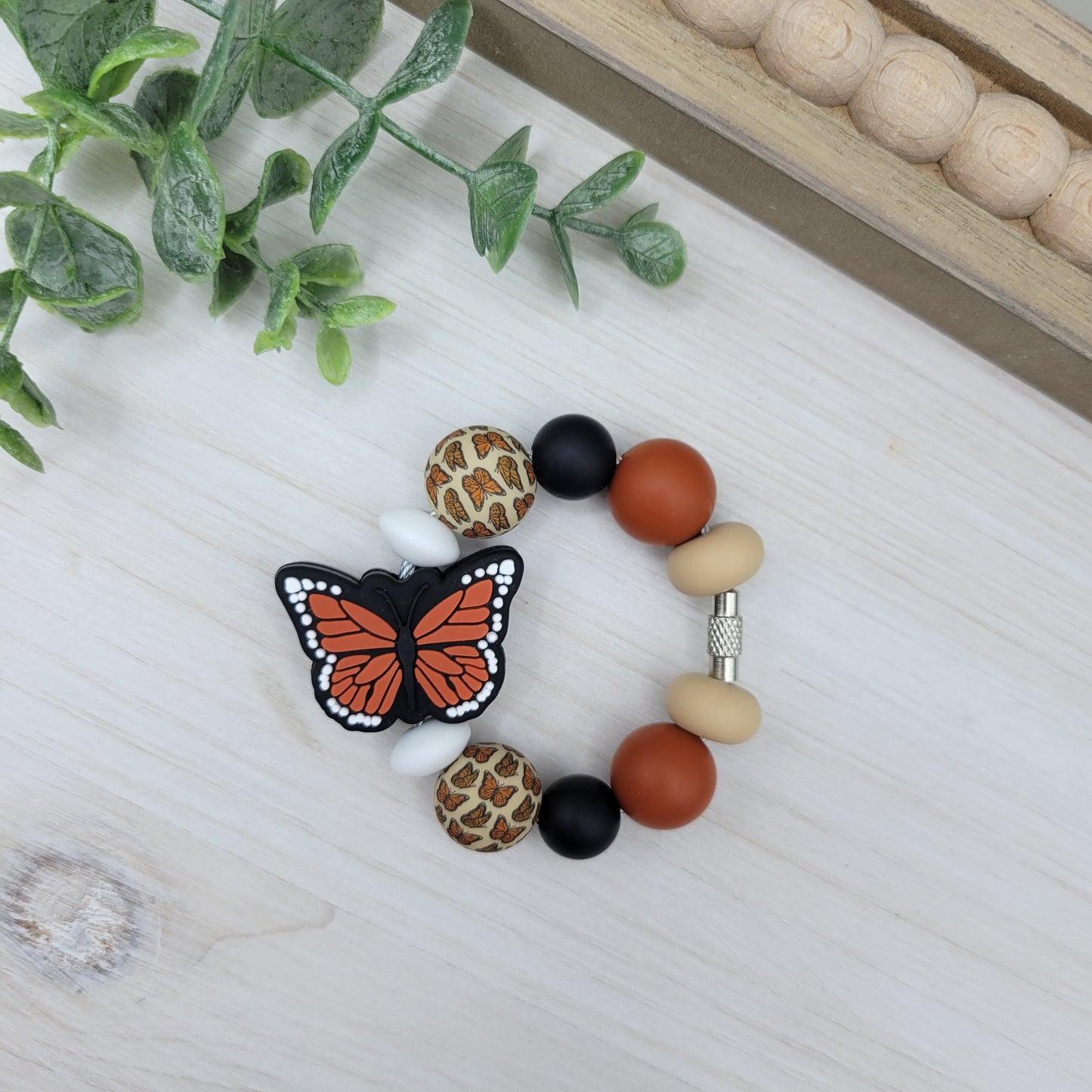 Monarch Butterfly Tumbler Cup Handle Charm