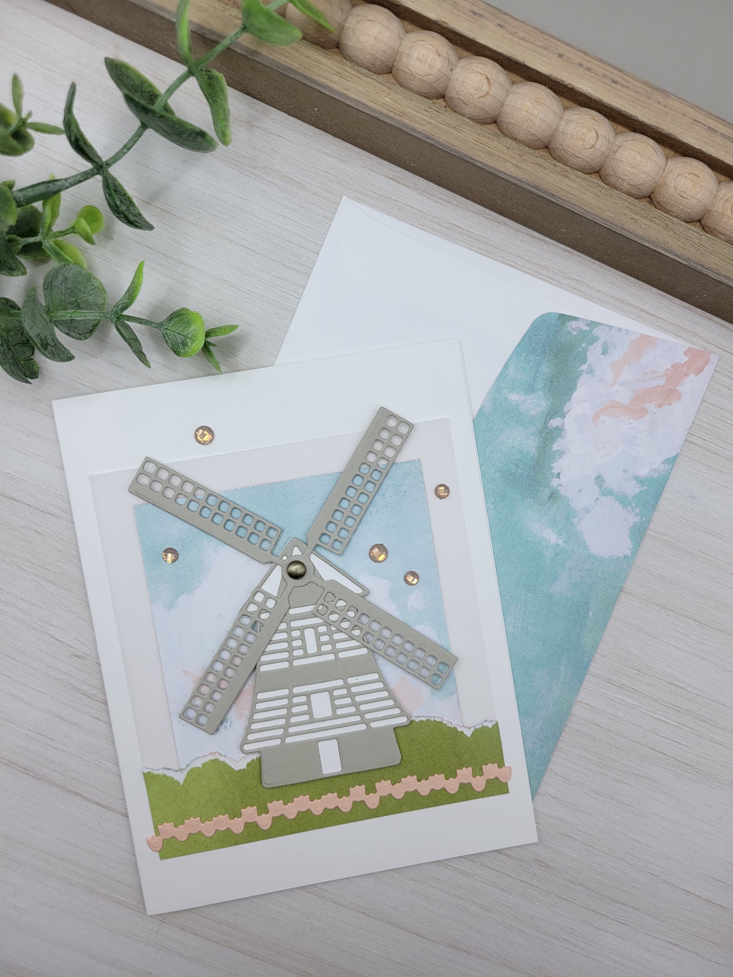Windmill Thinking of You Greeting Card