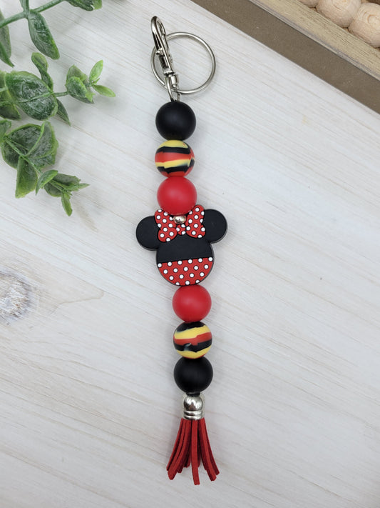 Ms. Mouse Tassel Keychain