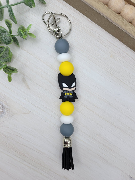 Bat Boy Tassel Keychain