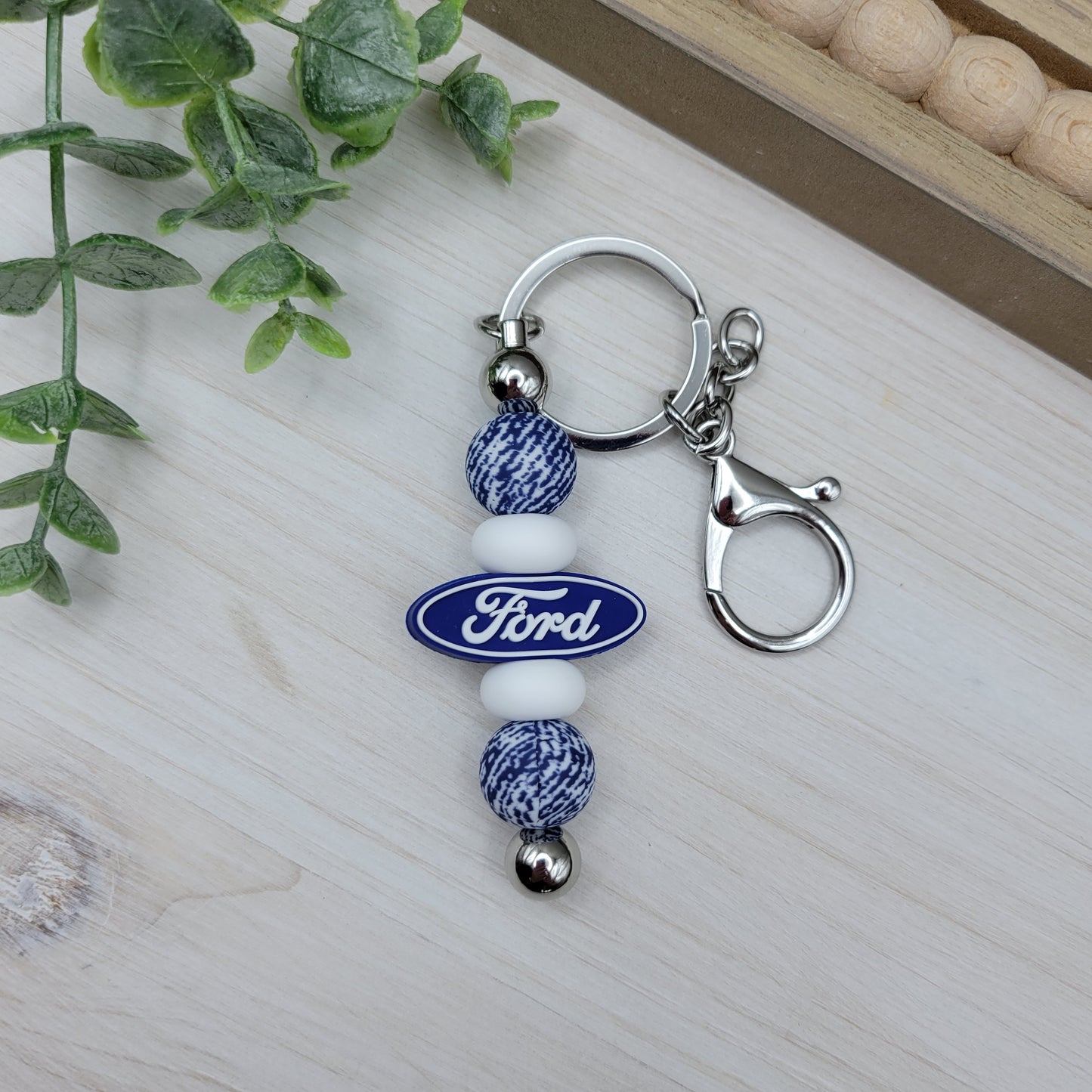 Ford Barbell Keychain