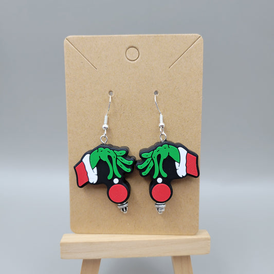 Grinch w/ Ornament Earrings