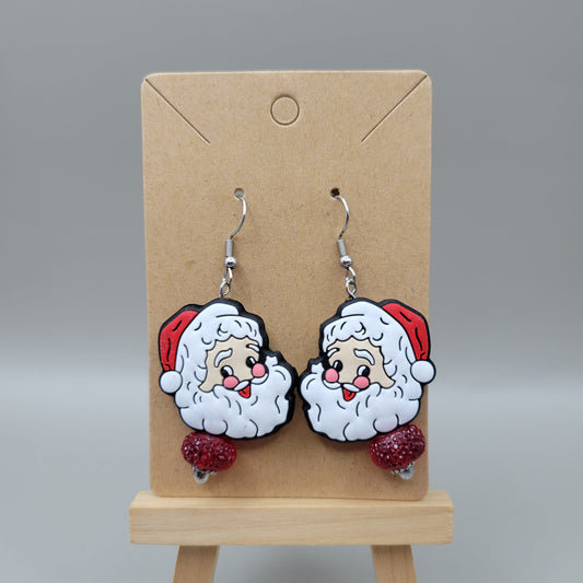 Santa Head Earrings
