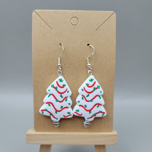 Christmas Tree Cake Earrings