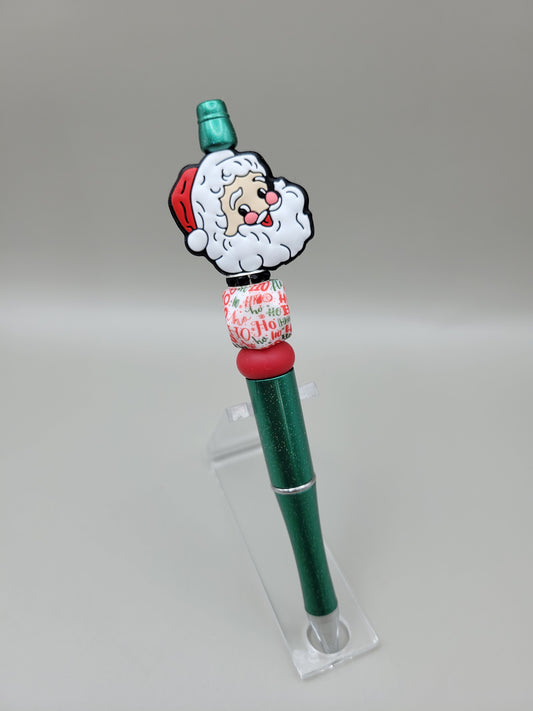 Santa Head Christmas Pen