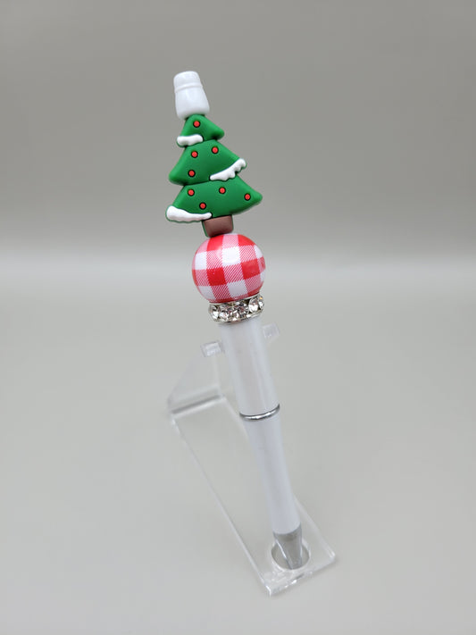 Plaid Christmas Tree Pen