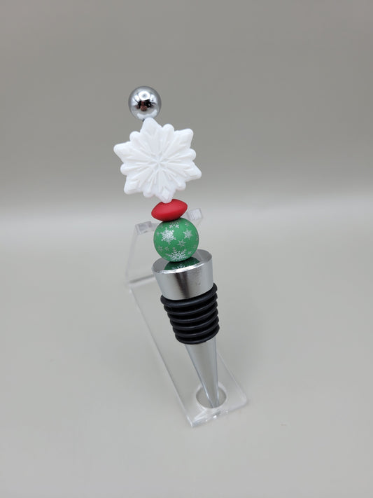 Christmas Snowflake Wine Bottle Stopper