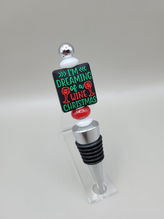 I'm Dreaming of a Wine Christmas Wine Bottle Stopper