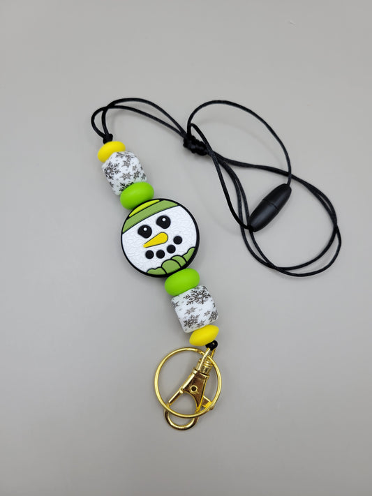Snowman Head Lanyard
