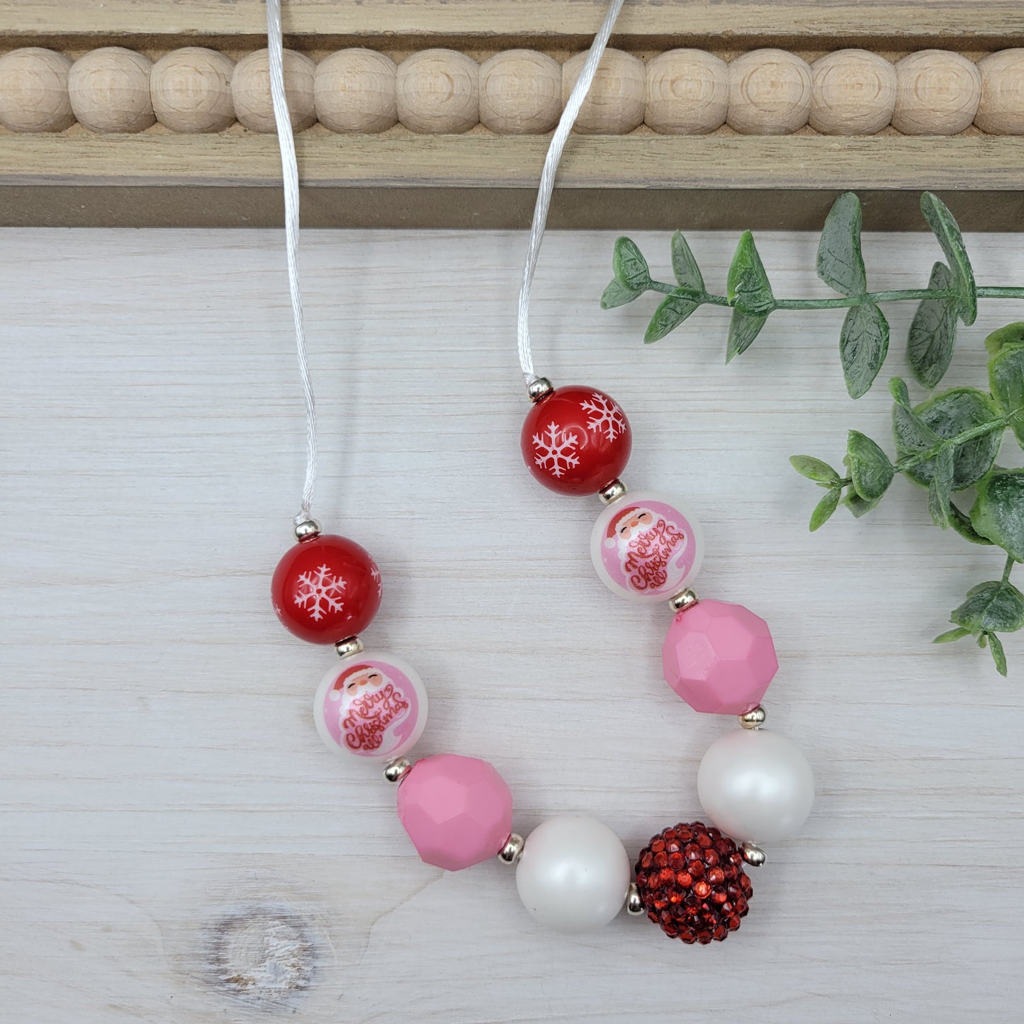 Pink Santa Bubblegum Necklace