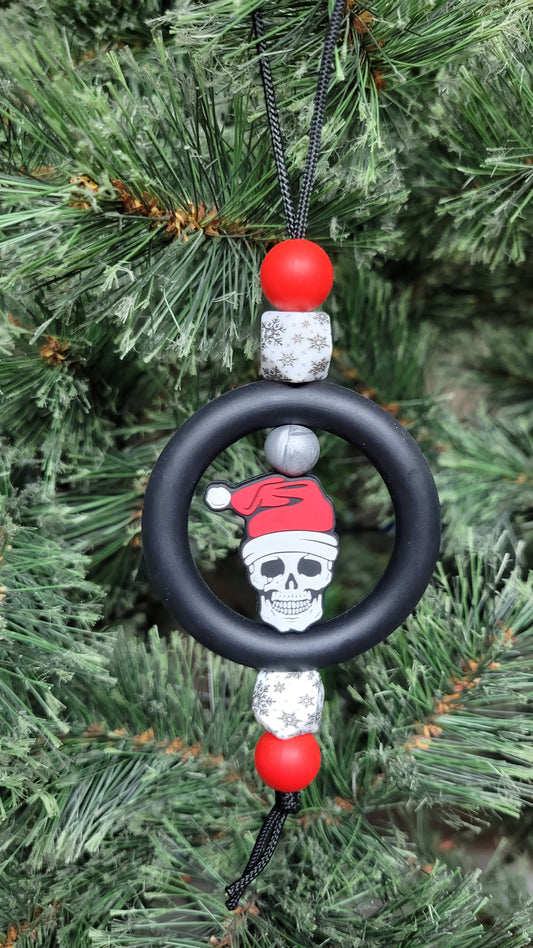 Santa Skull Christmas Tree Ornament