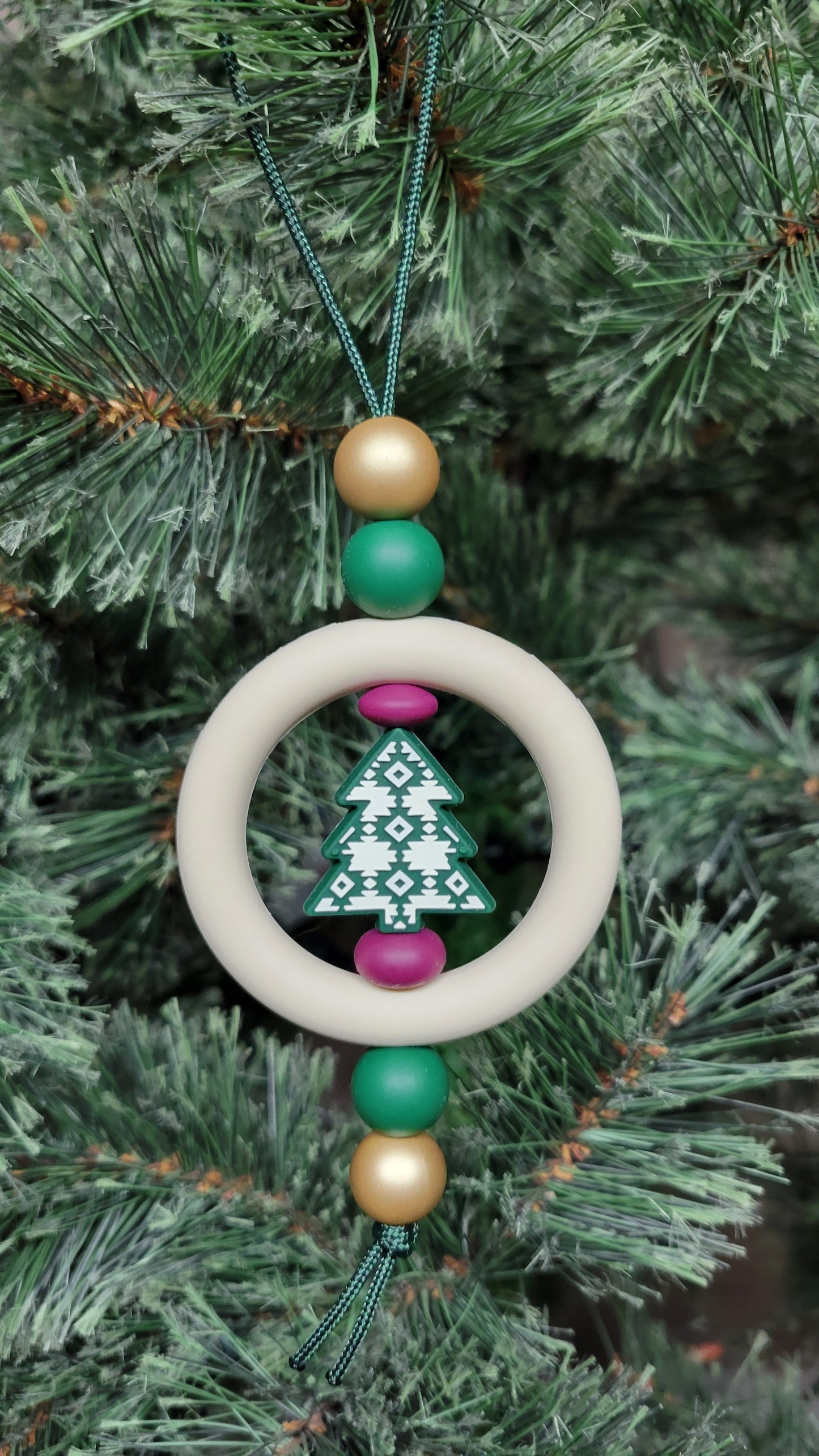 Aztec Pattern Christmas Tree Ornament