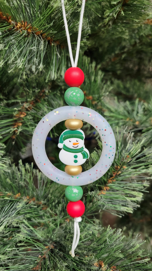 Glitter Snowman Christmas Tree Ornament
