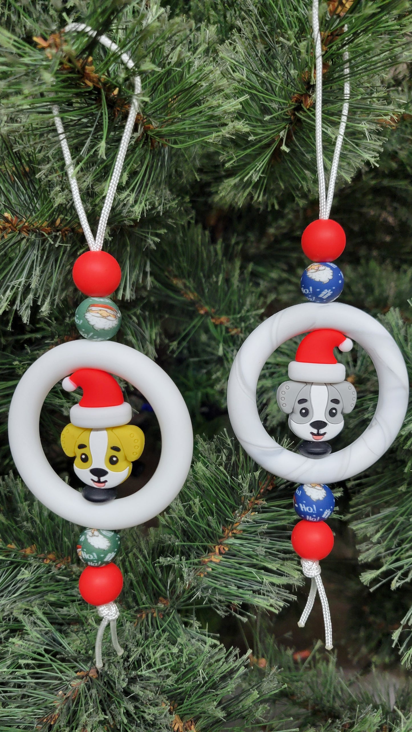 Santa Pup Christmas Tree Ornament