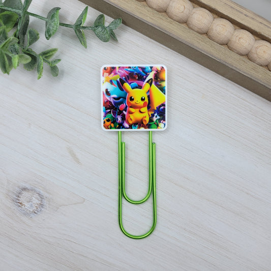 Colorful Pikachu Jumbo Paperclip