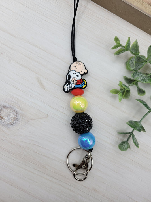 Boy with Dog Lanyard