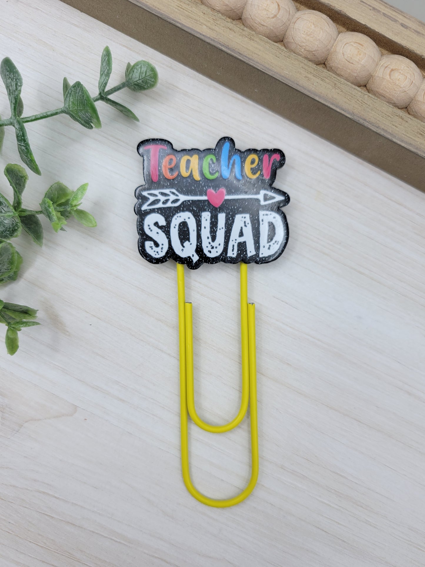 Teacher Squad Jumbo Paperclip