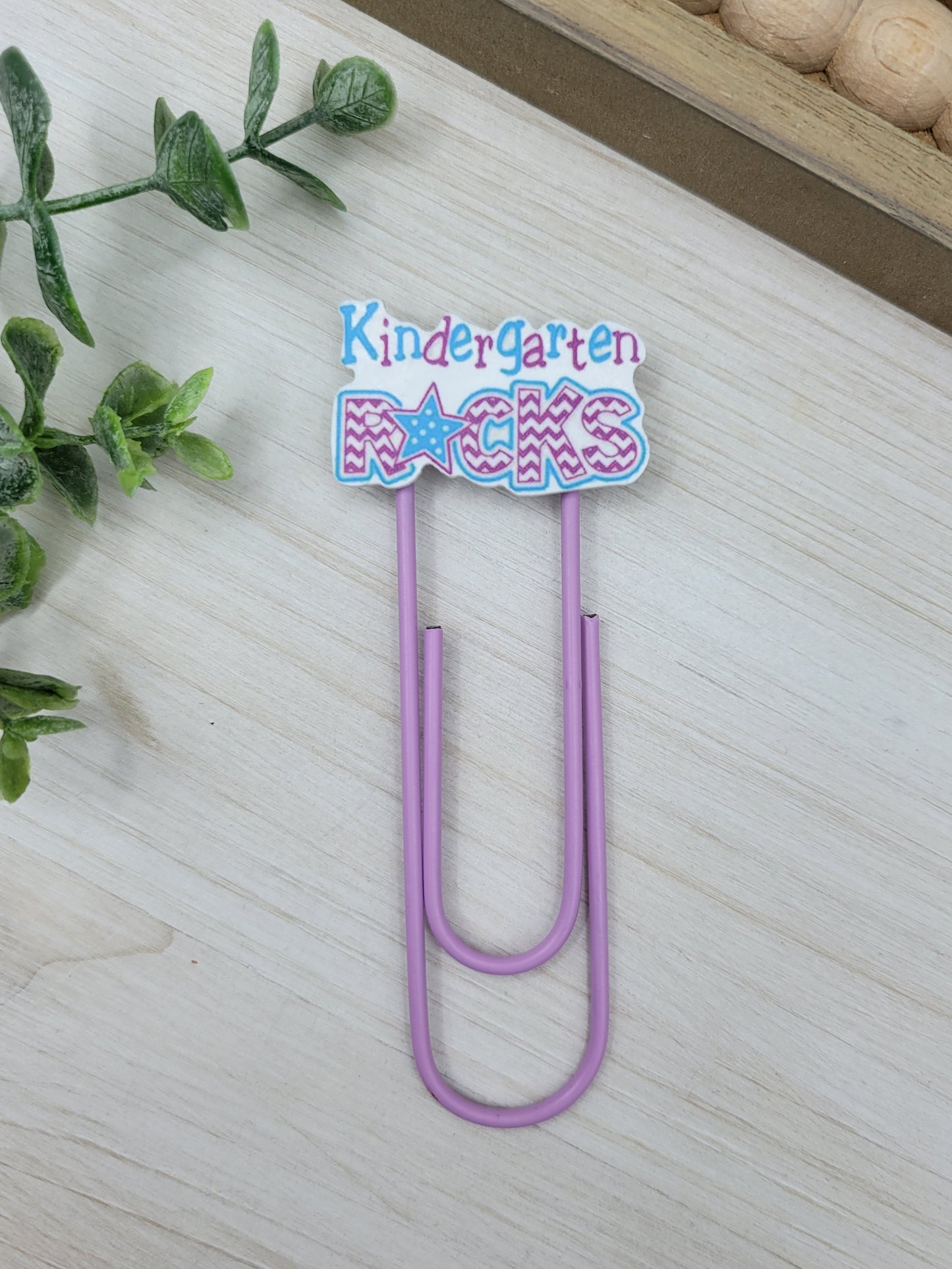 Kindergarten Rocks Jumbo Paperclip