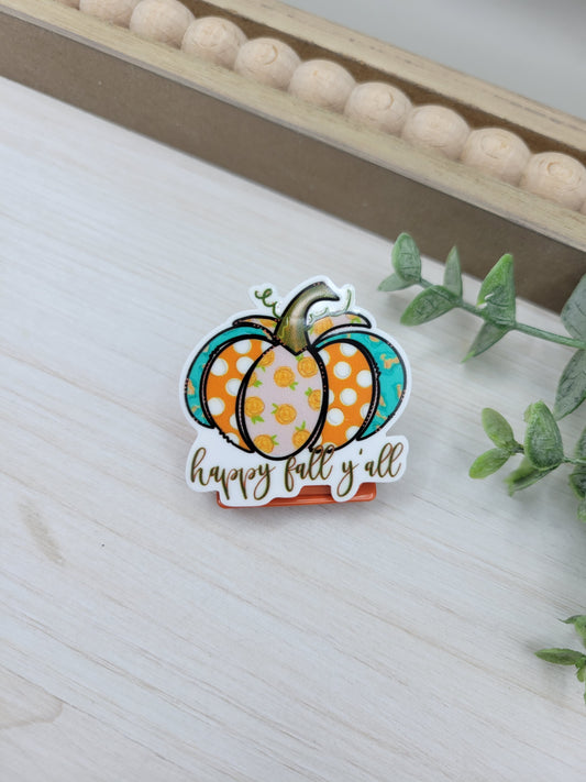 Happy Fall Y'all Magnetic Clip