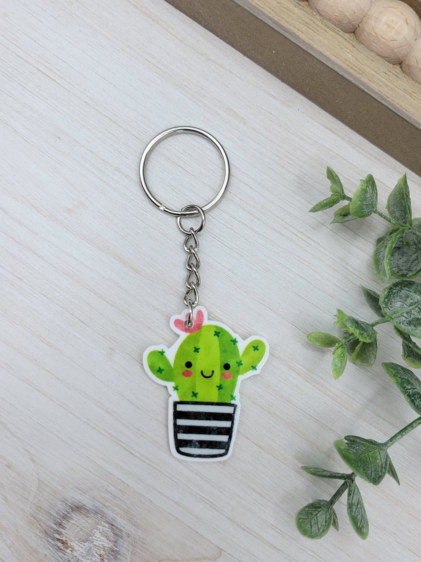 Cactus Keychain Charm