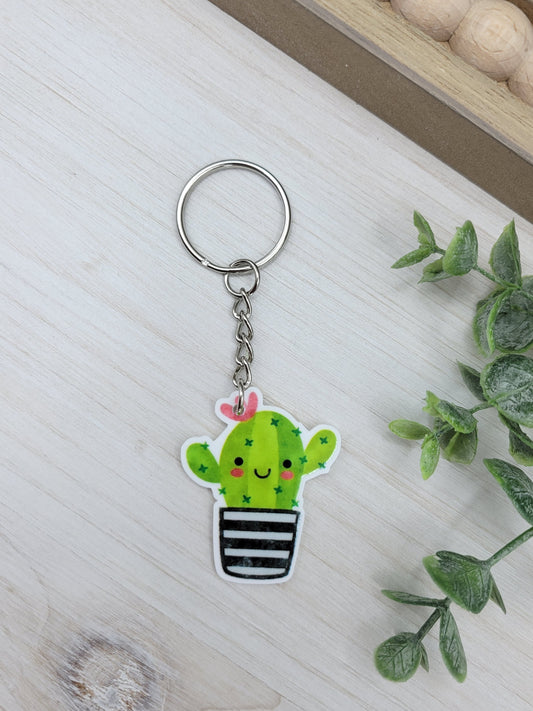 Cactus Keychain Charm