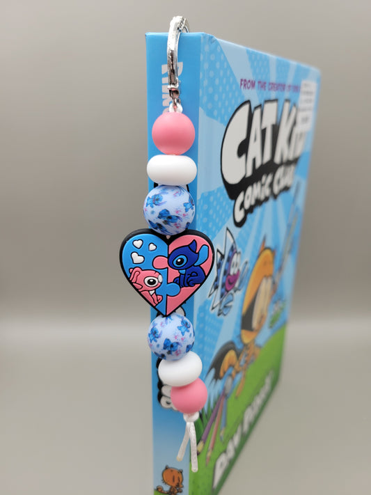 Blue & Pink Alien Bookmark