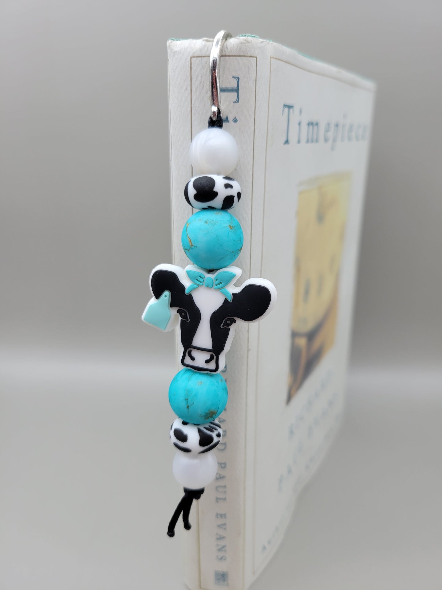 Teal Cow Bookmark