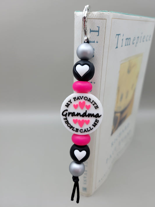 Hot Pink Grandma Bookmark