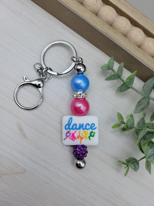 Dance Barbell Keychain