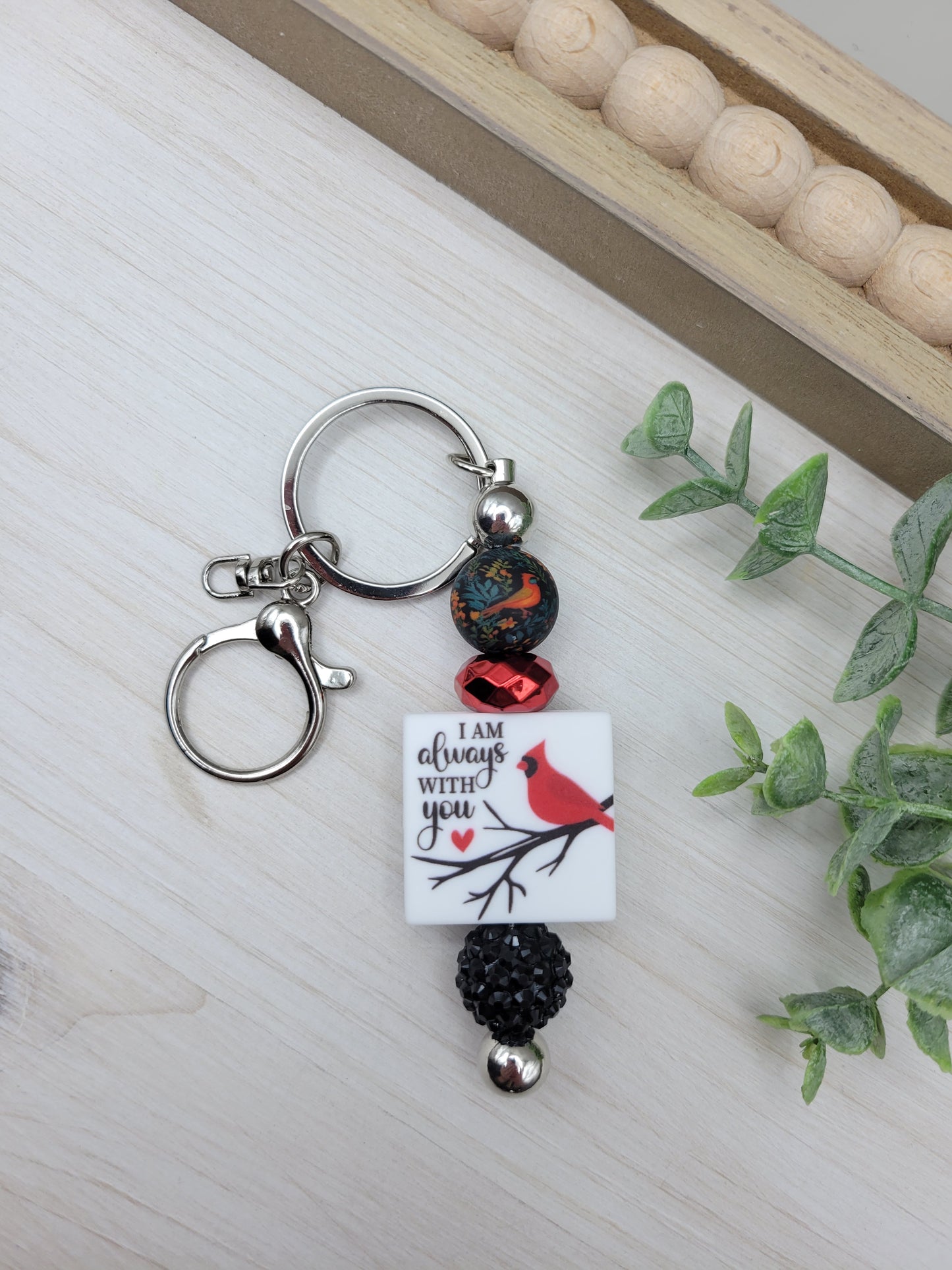 Always with You Barbell Keychain (options)