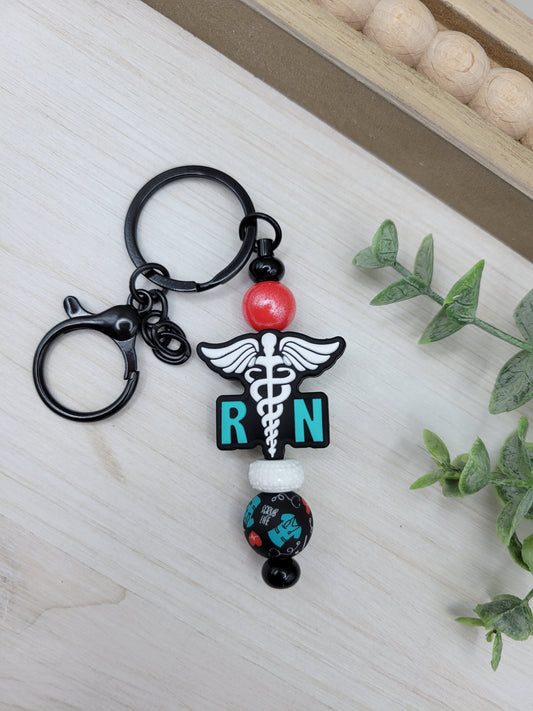 RN Barbell Keychain