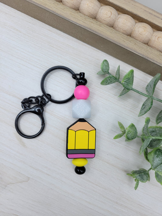 Chunky Pencil Barbell Keychain