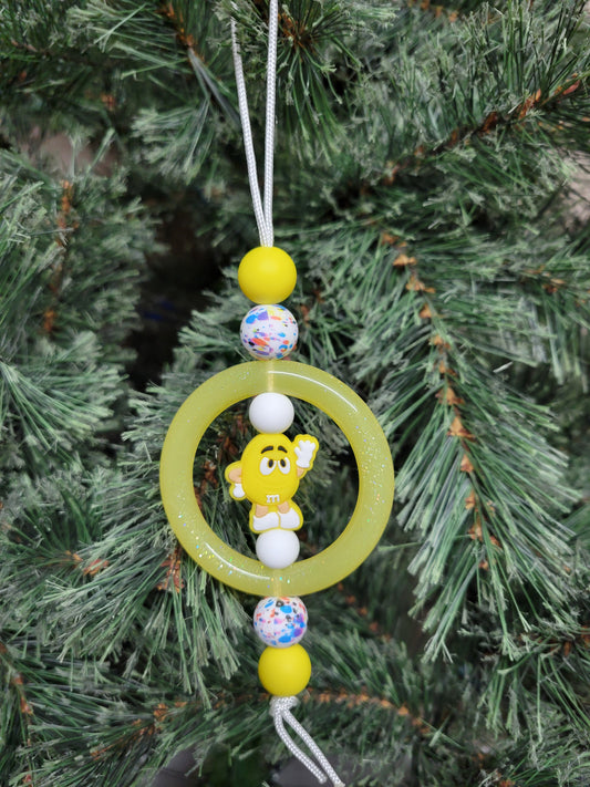 Yellow Chocolate Candy Christmas Tree Ornament