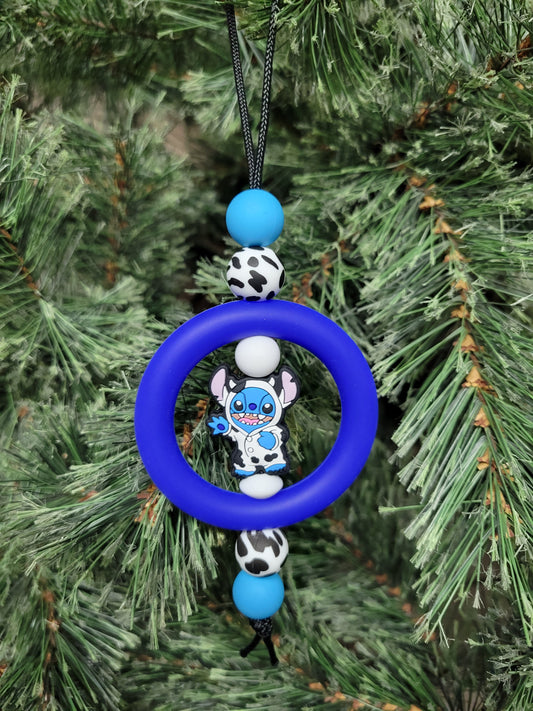 Cow Stitch Christmas Tree Ornament