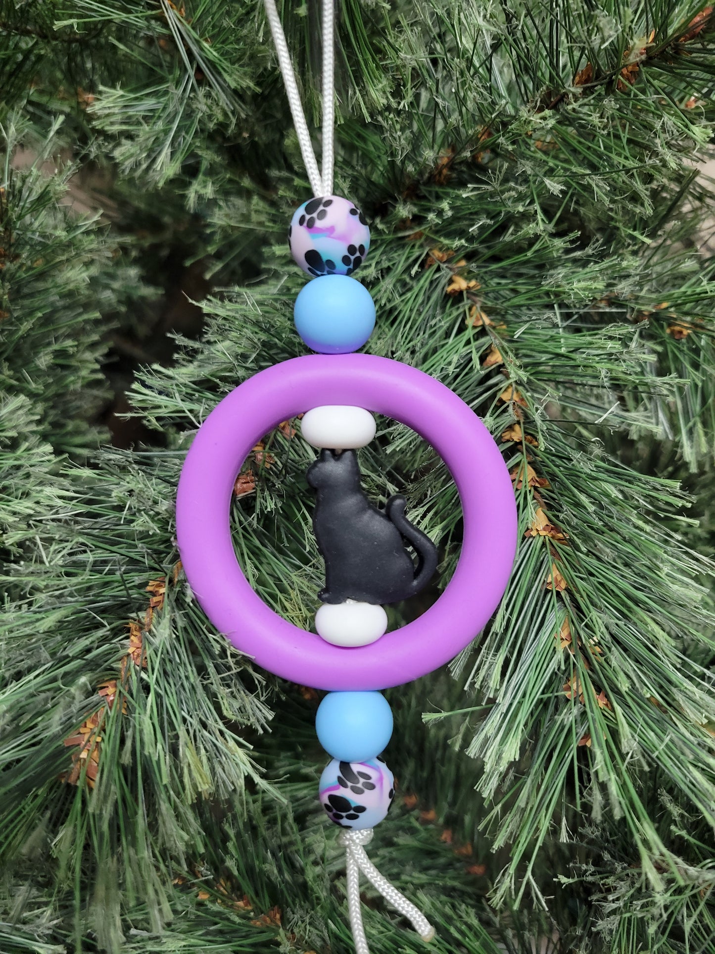 Black Cat Christmas Tree Ornament