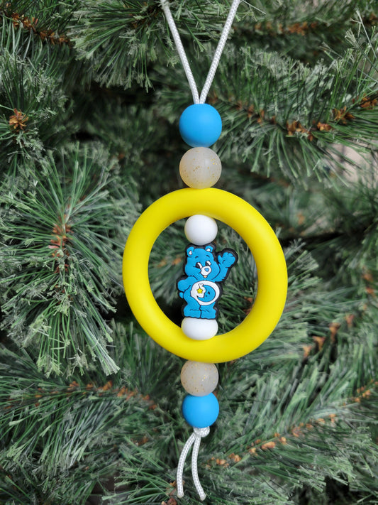 Blue Nighttime Bear Christmas Tree Ornament